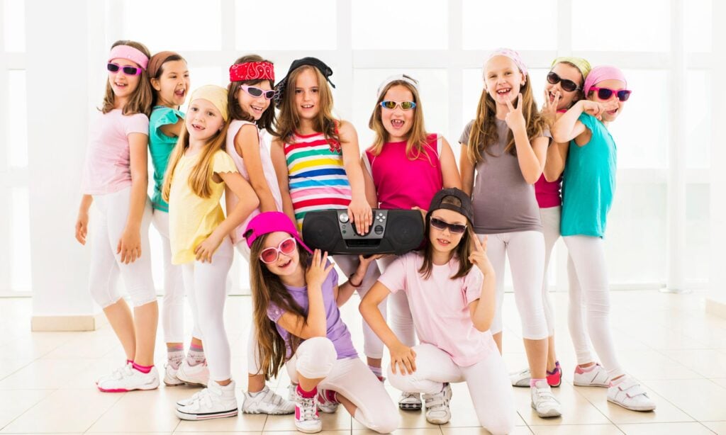 young hip hop dancers show off their fun personality in hip hop class for young children