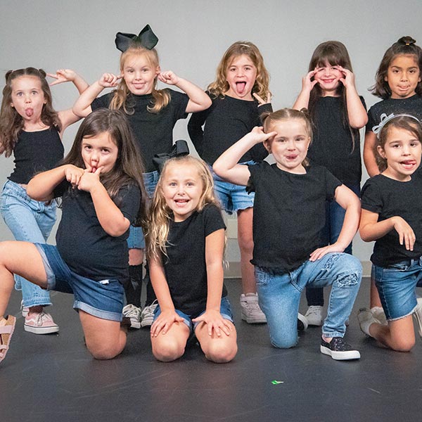 LA Dance Academy's Stars Team making funny faces and having fun