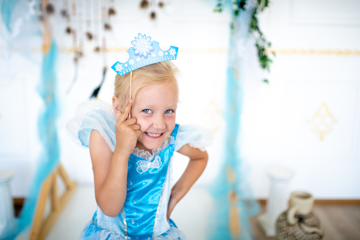 young girl dressed like Elsa at LA Dance Academy during a week long preschool camp