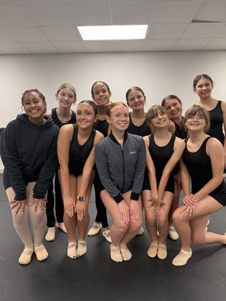Ballet II Intermediate Ballet dancers enjoying class.