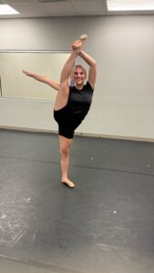 Lyrical III - Leg hold Lyrical dancer working on flexibility