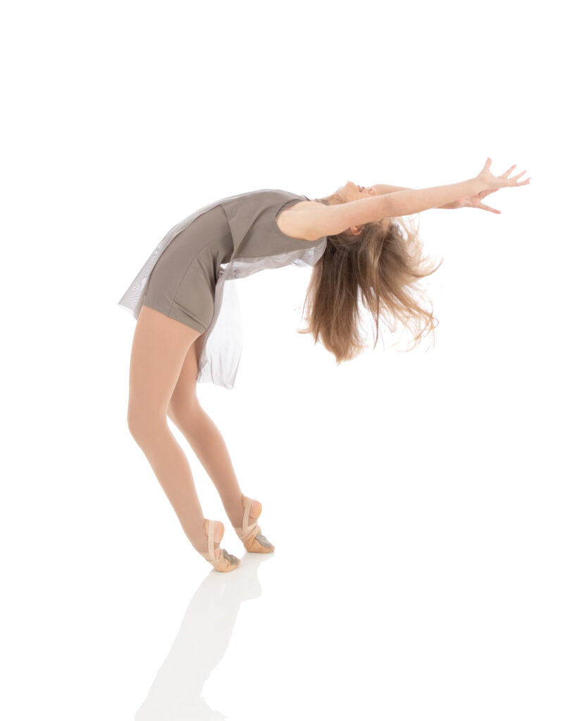 Charlie LeBlanc - Contemporary 4 Beginner level contemporary dancer executing a toe fall for a photoshoot.
